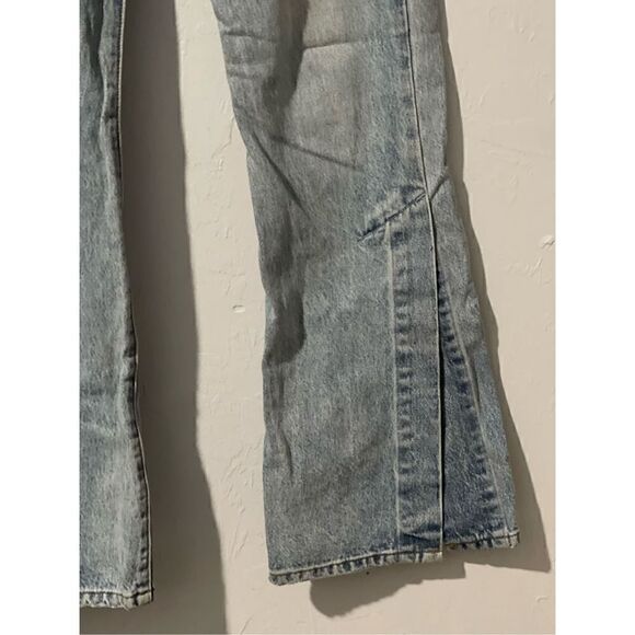 Levis Ribcage split flare womens jeans 27 faded blue - Picture 4 of 14